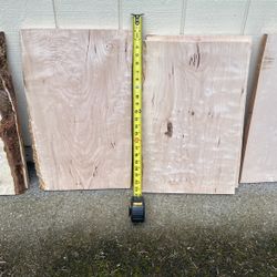 Highly Figured Maple Smalls. Some Book Match Sets