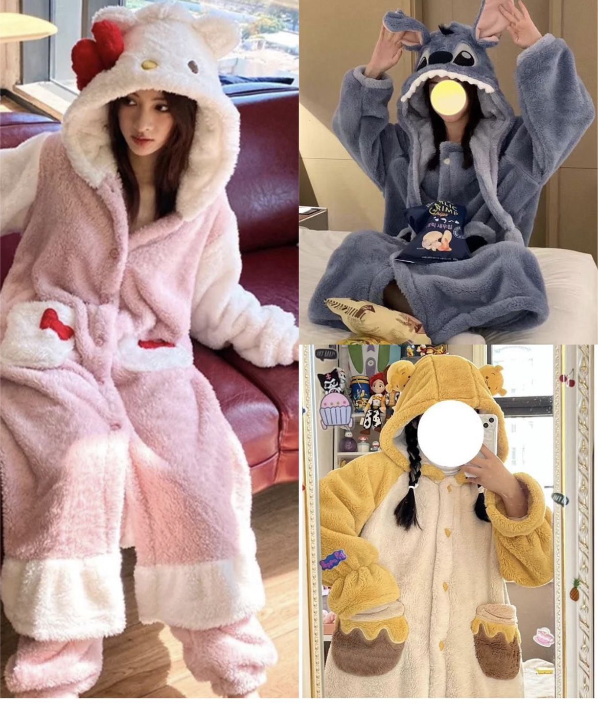 Pijamas De Stish Guiño De Poo Y Helo Kitty