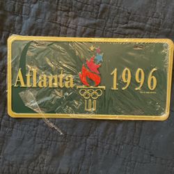 Unopened And Never Used 1996 Atlanta Olympic Car Plate