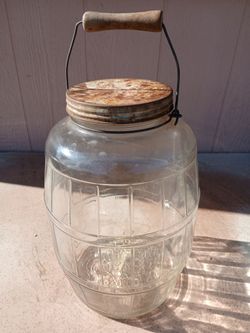 Large vintage pickle jar