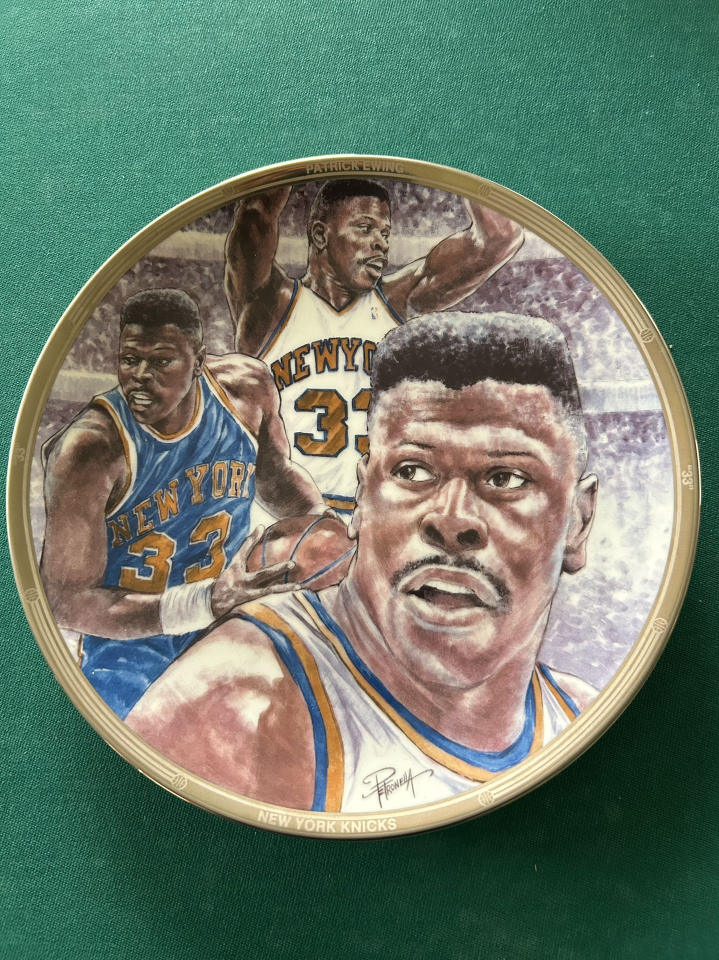 Patrick Ewing 8 1/2" Collectors Plate
