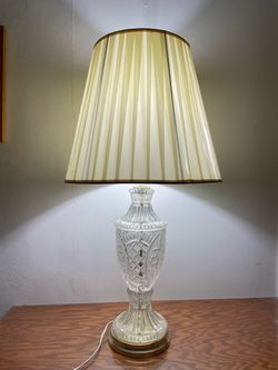 Crystal Table Lamps- Made in Yugoslavia