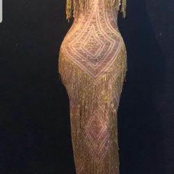 Gold dress