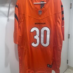 Cincinnati Bengals Chase Brown stitched jersey size Large XL 2xl