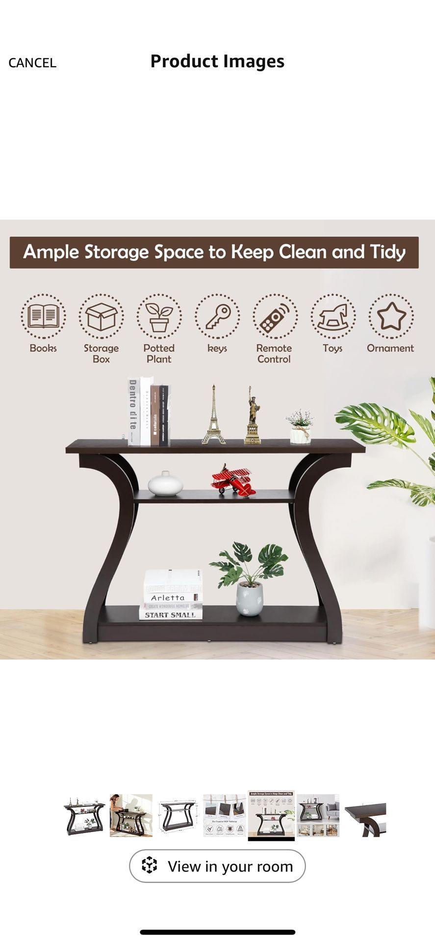 Console Table Brown