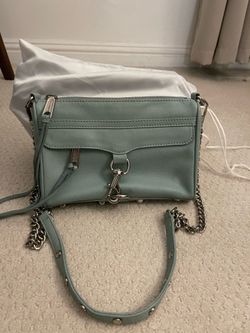 Rebecca Minkoff mini leather Mint crossbody
