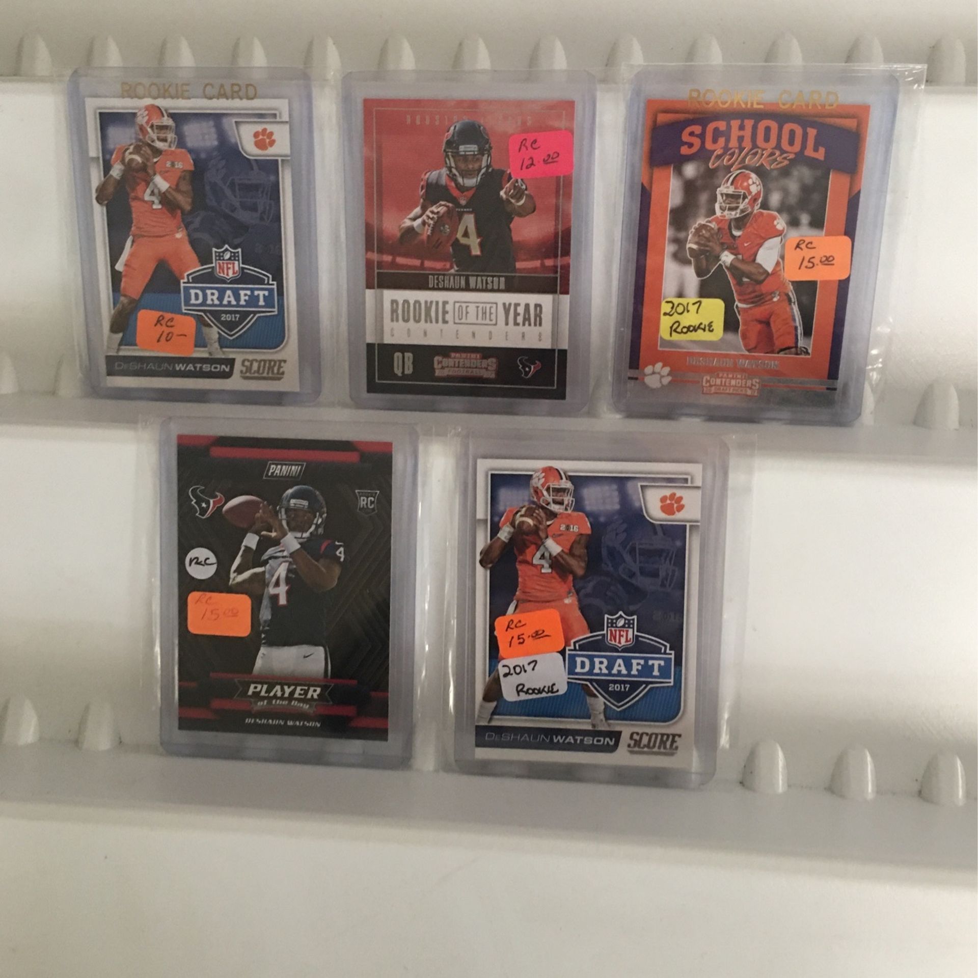 Six Deshaun Watson cards