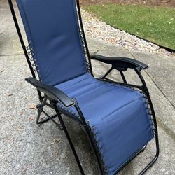 Blue Zero Gravity Chair- Never Used