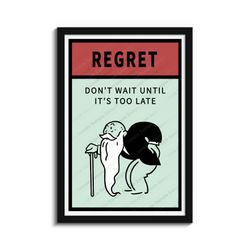 20x30 Inch Poster And Frame Monopoly Motivation Ikonick Supreme Kaws Murakami Sneakers 