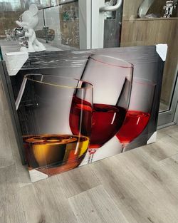 Cuadro acrilico copas 40” x 30”🖼️