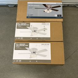 3 Ceiling Fans In New Condition