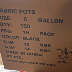 6 5 Gallon Pots 