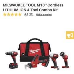 Milwaukee Tool M18 Combo Kit