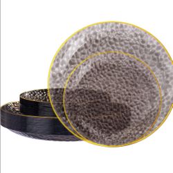 Black Plates 60pc Set 