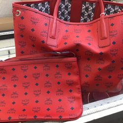 MCM Red Tote