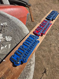 City of corona plaks fully engraved and chrome