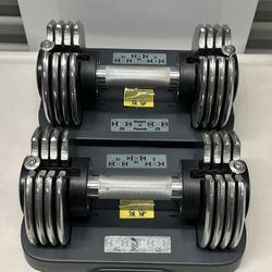 Bayou Fitness Adjustable Dumbells Pair 5-25 LB. 50 LB Overall Total Weight