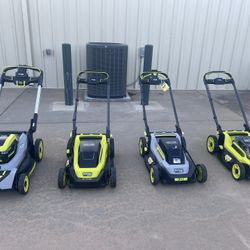 New  And Slightly Used RYOBI Lawn Mowers For Sale