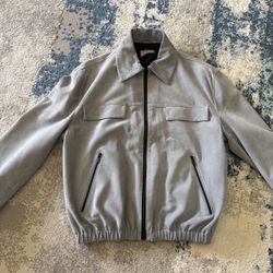 Leather jacket size large 