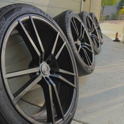 22” Versante Alloy Wheels & Tires - 5x115