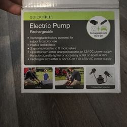 Electric Pump Rechargeable 