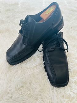 Jarman Men's Black Leather Lace-Up Oxford Dress Shoes Size 10.5