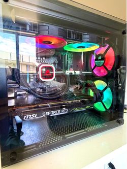 Gaming PC — Intel i7-9700K / RTX 2080 / 32GB RAM / 512GB SSD + 2TB HDD / Liquid Cooling
