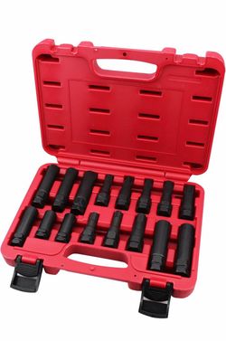 16PCS Master Wheel Locking Lug Key Set, Wheel Lock Removal Kit