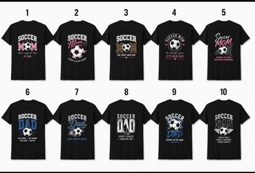 Soccer Mom & Dad Custom T-Shirts