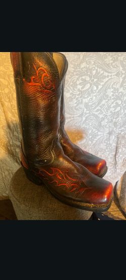 Durango Flame Square Toe Western boots