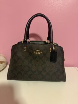 Coach Lillie Carryall Women's Leather Mini Handbag - Brown/Black