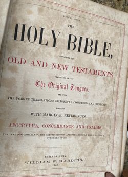 Antique vintage bible