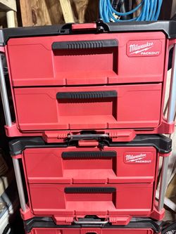Milwaukee Packout 2 drawer tool boxes
