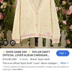 Taylor Swift Lover Cardigan 