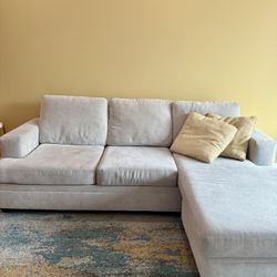 Living Spaces Beige Sofa