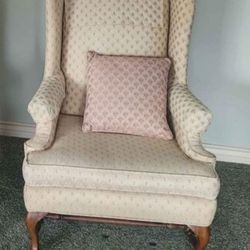 Vintage 1970s wingback chair