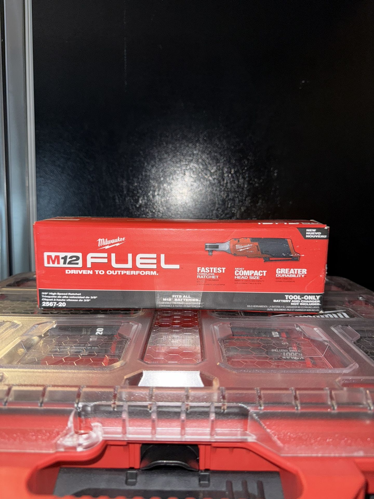 M12 FUEL 12-Volt Lithium-Ion Brushless Cordless High Speed 3/8 in. Ratchet (Tool-Only)