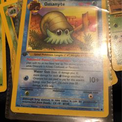 Pokémon Omanyte First Edition