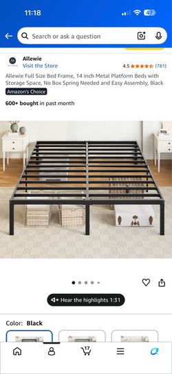 Full size bed frame