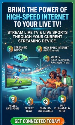 Television All channels over your existing internet