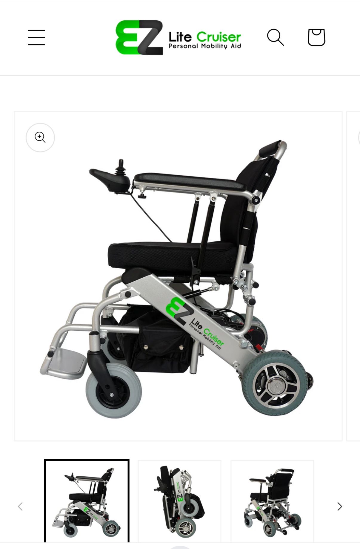 EZ lite Electric Wheelchair And Lift. 