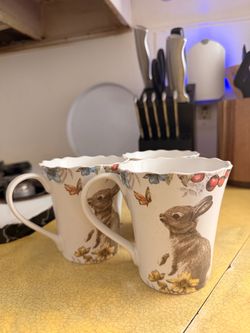 Sofie the Bunny porcelain coffee mugs by Pier 1