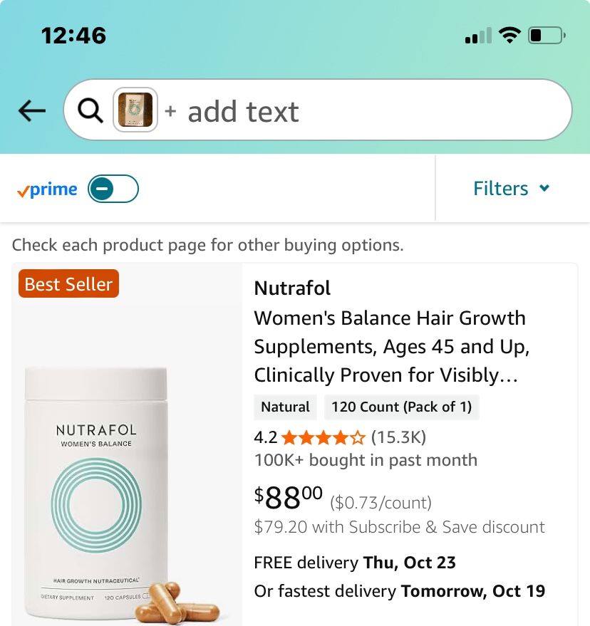 Nutrafol Weman Balance Hair Growth 45 And Up