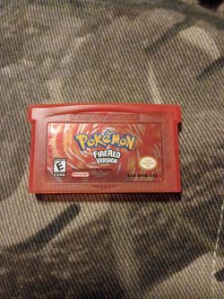 Pokemon fire Red version game boy advance game