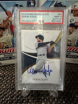 Aaron judge 2018 Immaculate autograph card 65/99