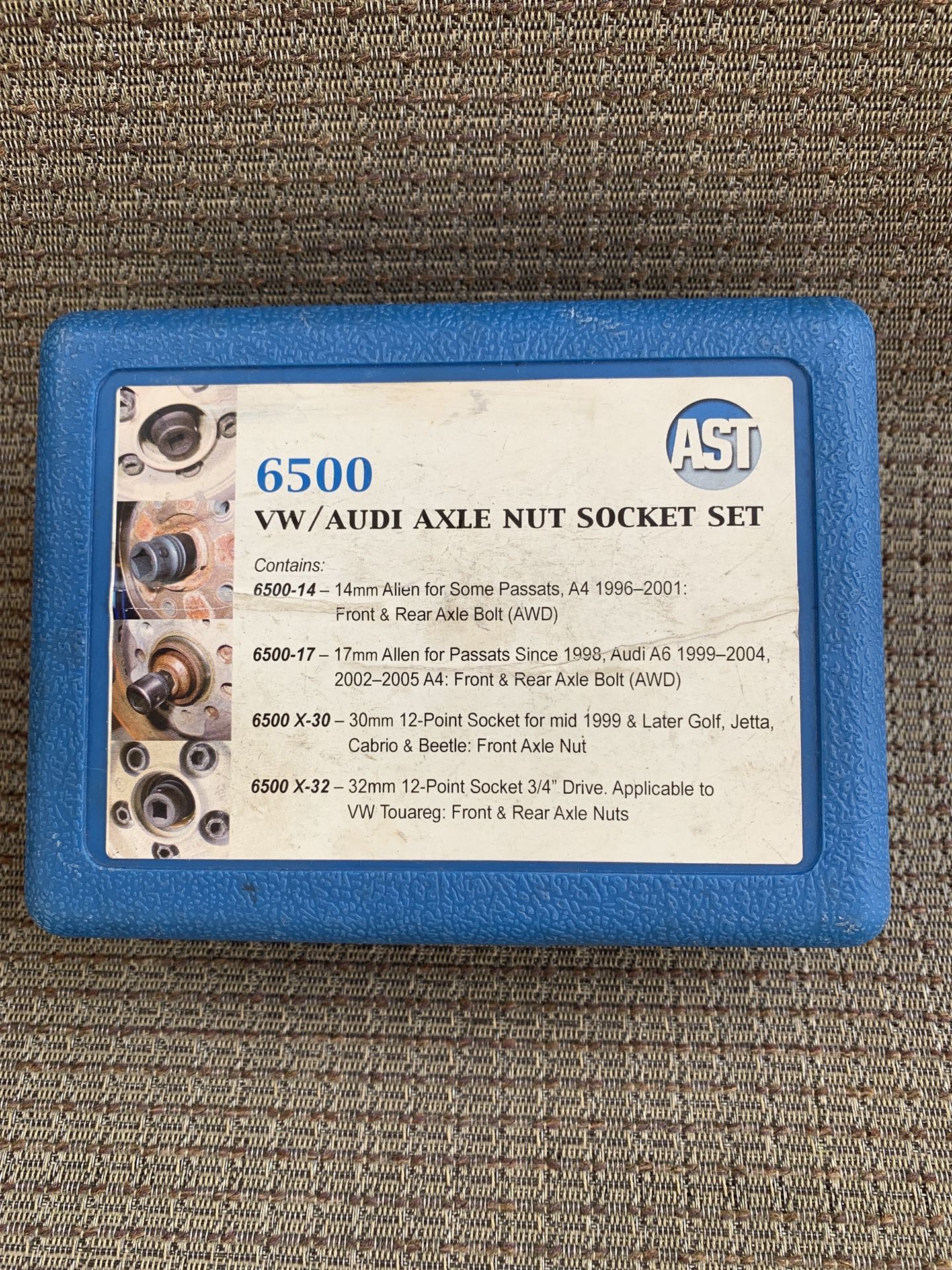 AST 6500 VW/AUDI Axle Nut Socket Set - FREE SHIPPING