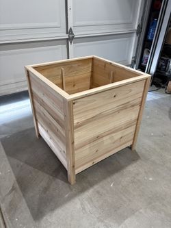Wood Planter 27” X 27” X 28”