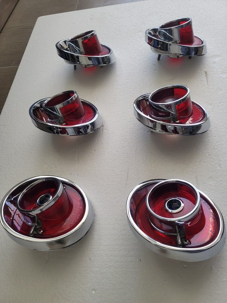 1964 Chevy Impala Original Factory Tail Lights Chromed Plated