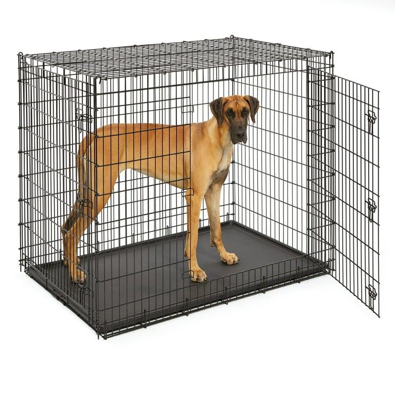 Brand Midwest Solution Series "Ginormus" Double Door Dog Crate, 54" L X 37" W X 45" H