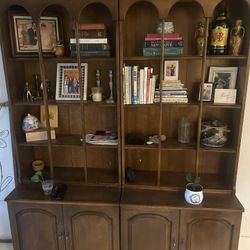 Antique China Hutch Book Case 